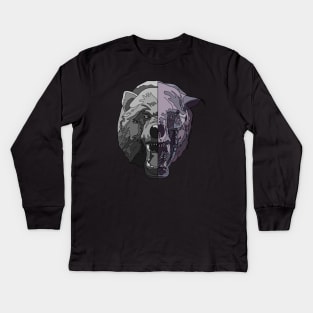 Mutated Bear (without title) Kids Long Sleeve T-Shirt